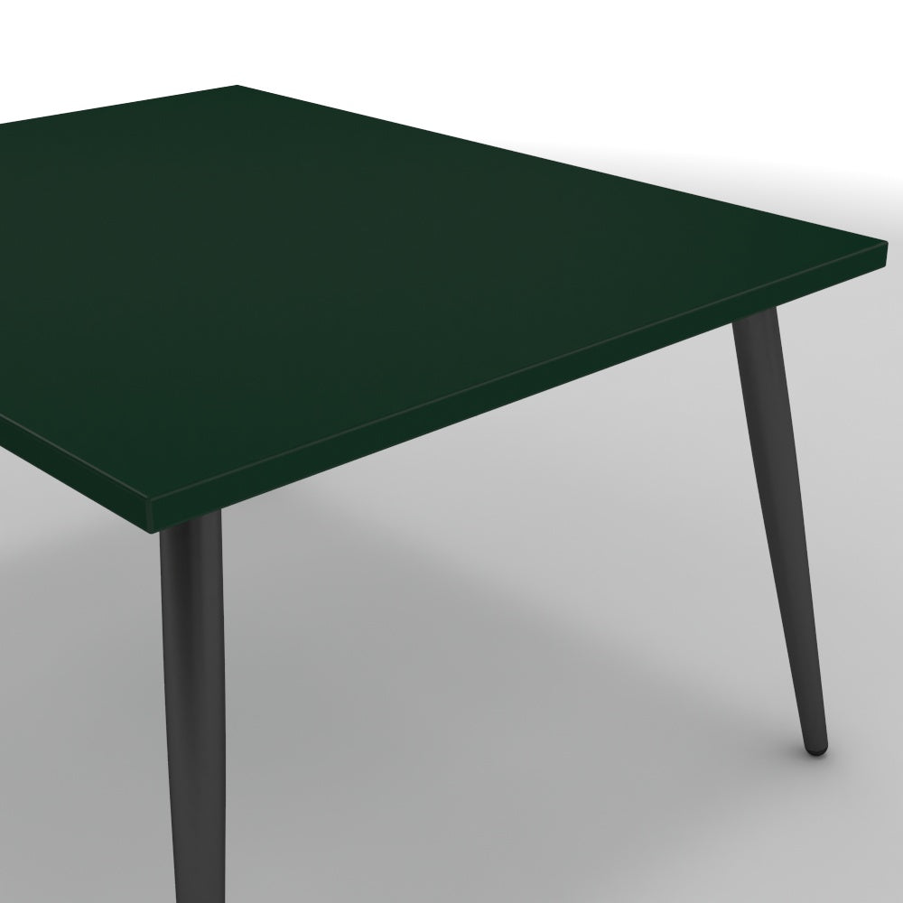 Dohányzóasztal - Manu fekete lábbal - Forest zöld, méret: 75x60