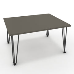 Dohányzóasztal - Linga fekete lábbal - Fosszil szürke, méret: 75x60