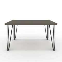 Dohányzóasztal - Linga fekete lábbal - Fosszil szürke, méret: 75x60