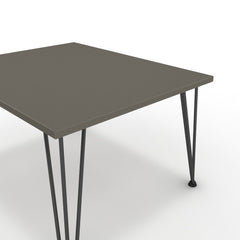 Dohányzóasztal - Linga fekete lábbal - Fosszil szürke, méret: 75x60