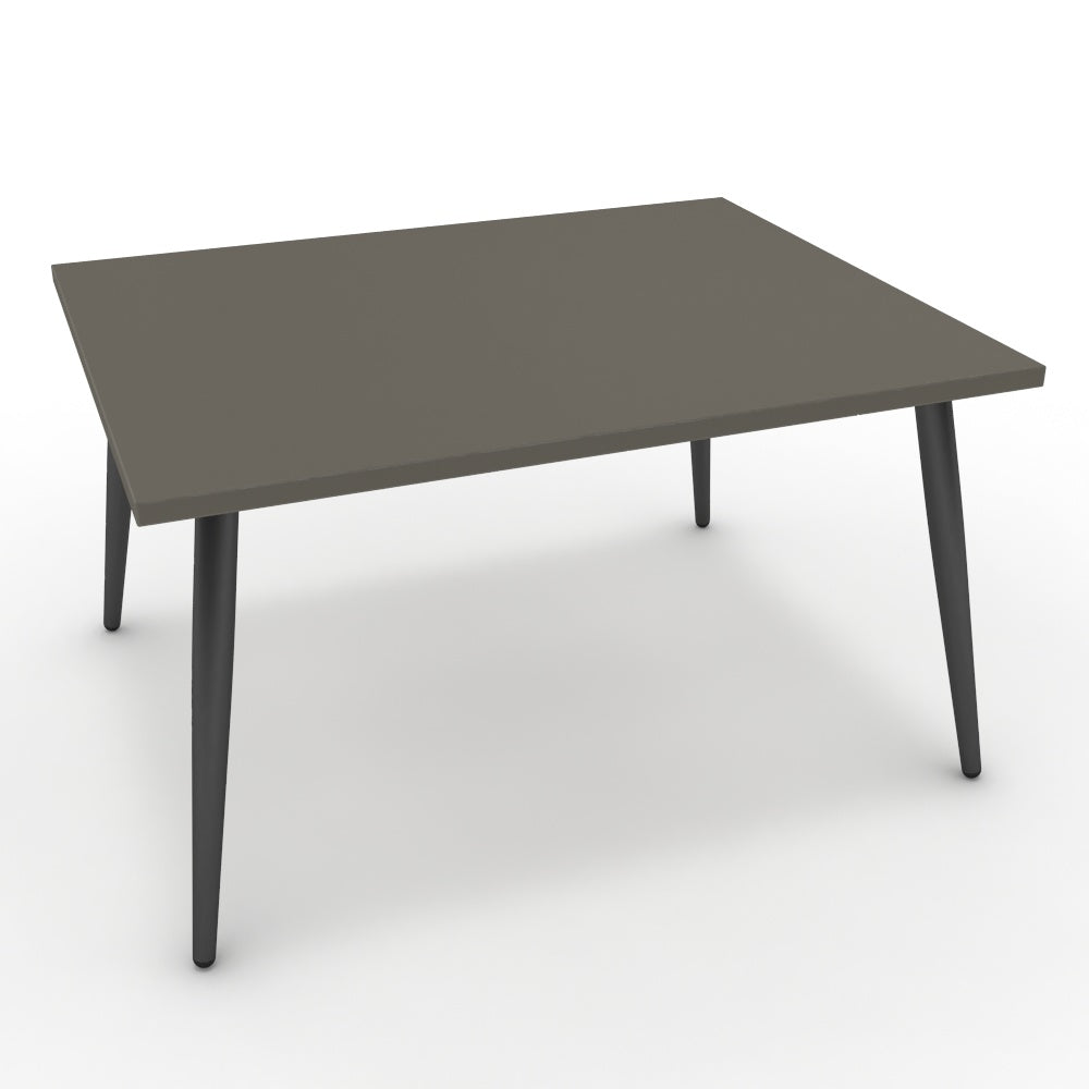 Dohányzóasztal - Manu fekete lábbal - Fosszil szürke, méret: 75x60