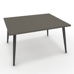 Dohányzóasztal - Manu fekete lábbal - Fosszil szürke, méret: 75x60