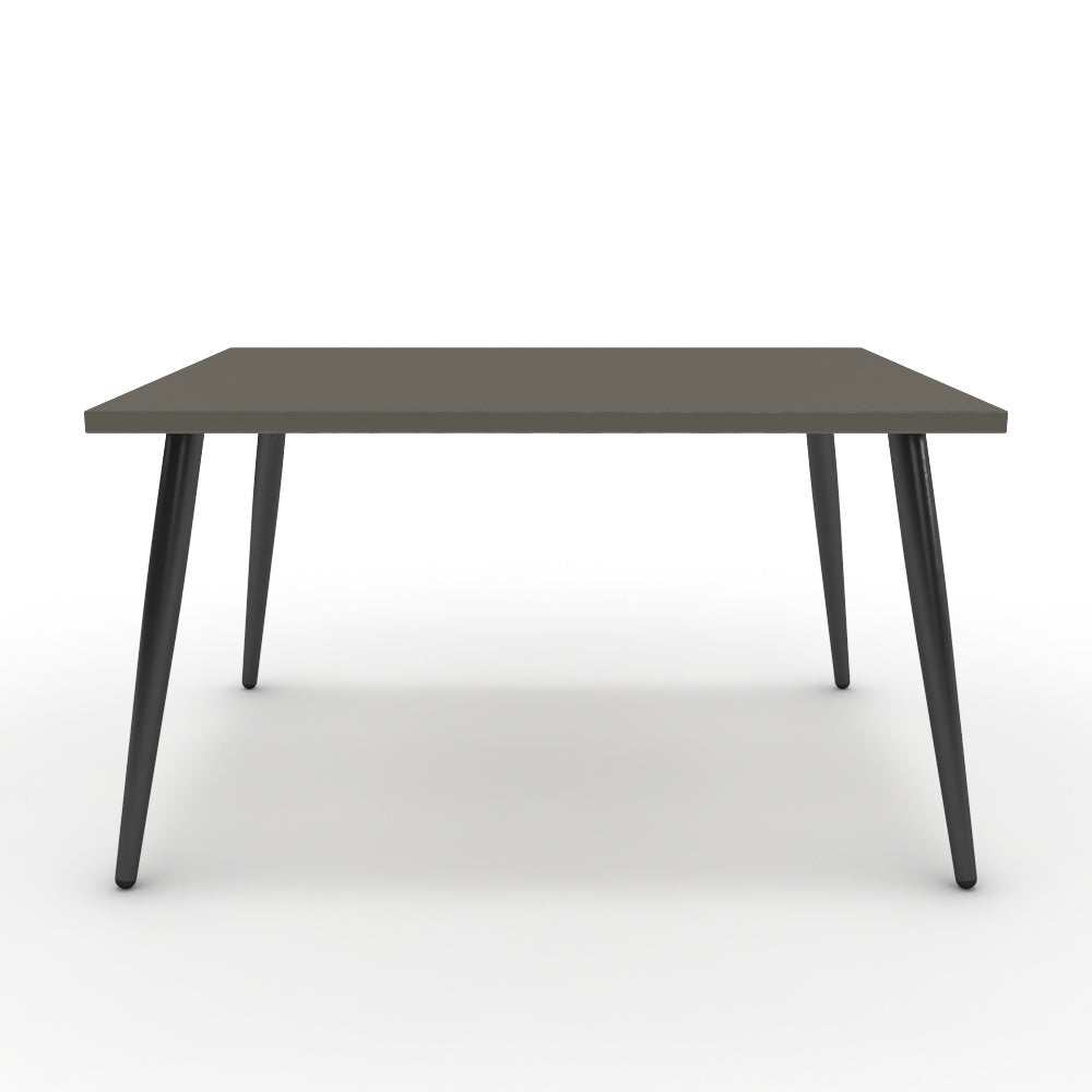 Dohányzóasztal - Manu fekete lábbal - Fosszil szürke, méret: 75x60