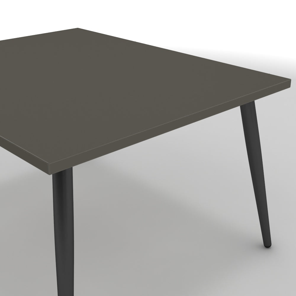 Dohányzóasztal - Manu fekete lábbal - Fosszil szürke, méret: 75x60