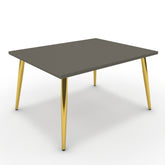 Dohányzóasztal - Manu arany lábbal - Fosszil szürke, méret: 75x60