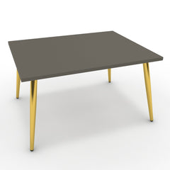 Dohányzóasztal - Manu arany lábbal - Fosszil szürke, méret: 75x60