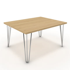 Dohányzóasztal - Linga króm lábbal - Vicenza tölgy, méret: 75x60