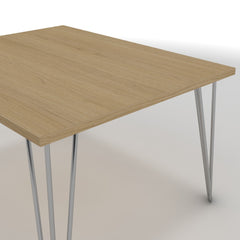 Dohányzóasztal - Linga króm lábbal - Vicenza tölgy, méret: 75x60