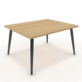 Dohányzóasztal - Manu fekete lábbal - Vicenza tölgy, méret: 75x60