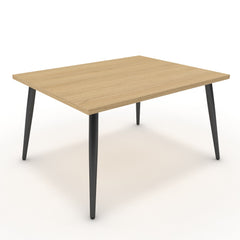 Dohányzóasztal - Manu fekete lábbal - Vicenza tölgy, méret: 75x60