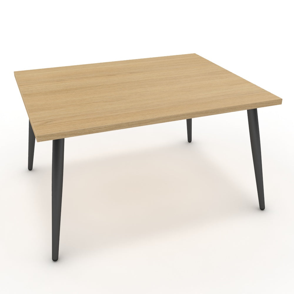 Dohányzóasztal - Manu fekete lábbal - Vicenza tölgy, méret: 75x60