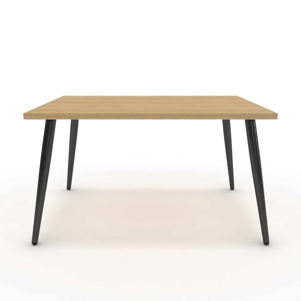 Dohányzóasztal - Manu fekete lábbal - Vicenza tölgy, méret: 75x60