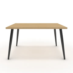 Dohányzóasztal - Manu fekete lábbal - Vicenza tölgy, méret: 75x60