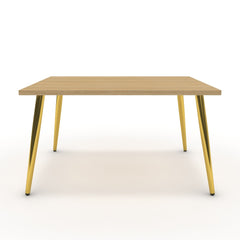 Dohányzóasztal - Manu arany lábbal - Vicenza tölgy, méret: 75x60