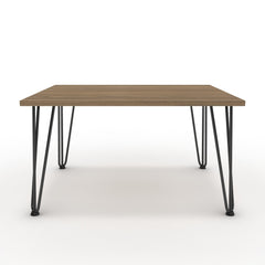 Dohányzóasztal - Linga fekete lábbal - Világos rauna szil, méret: 75x60