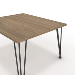 Dohányzóasztal - Linga fekete lábbal - Világos rauna szil, méret: 75x60