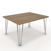 Dohányzóasztal - Linga króm lábbal - Világos rauna szil, méret: 75x60