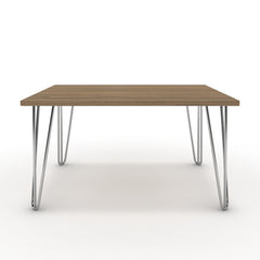Dohányzóasztal - Linga króm lábbal - Világos rauna szil, méret: 75x60