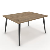 Dohányzóasztal - Manu fekete lábbal - Világos rauna szil, méret: 75x60