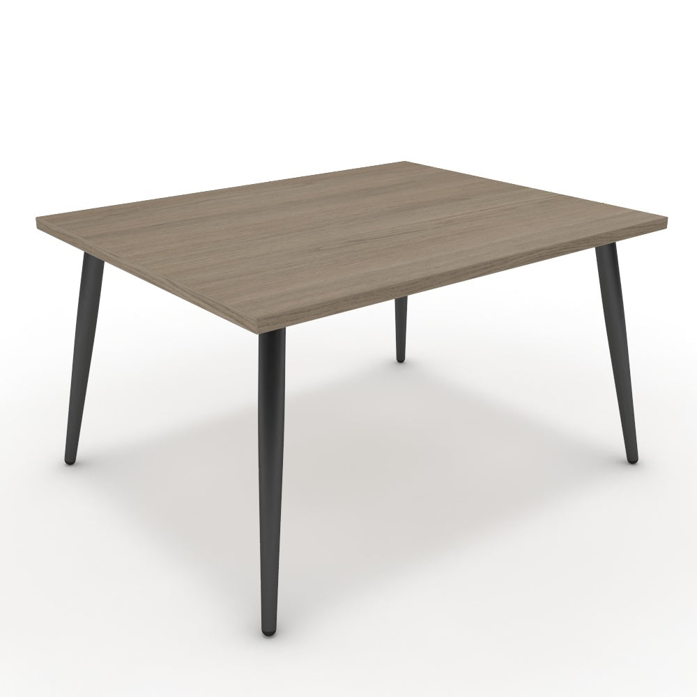 Dohányzóasztal - Manu fekete lábbal - Szürke Vicenza tölgy, méret: 75x60