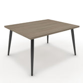 Dohányzóasztal - Manu fekete lábbal - Szürke Vicenza tölgy, méret: 75x60