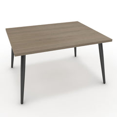 Dohányzóasztal - Manu fekete lábbal - Szürke Vicenza tölgy, méret: 75x60