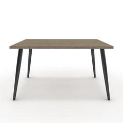 Dohányzóasztal - Manu fekete lábbal - Szürke Vicenza tölgy, méret: 75x60