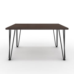 Dohányzóasztal - Linga fekete lábbal - Sötét rauna szil, méret: 75x60