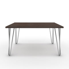 Dohányzóasztal - Linga króm lábbal - Sötét rauna szil, méret: 75x60
