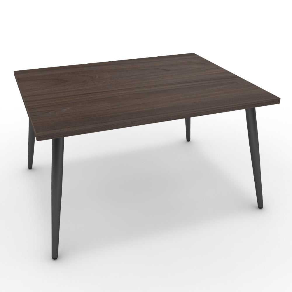 Dohányzóasztal - Manu fekete lábbal - Sötét rauna szil, méret: 75x60