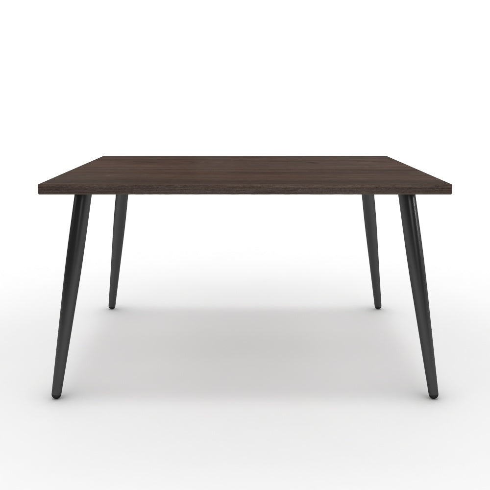 Dohányzóasztal - Manu fekete lábbal - Sötét rauna szil, méret: 75x60