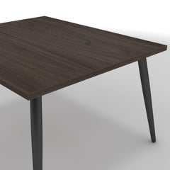 Dohányzóasztal - Manu fekete lábbal - Sötét rauna szil, méret: 75x60