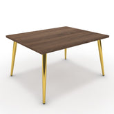 Dohányzóasztal - Manu arany lábbal - Barna sonoma tölgy, méret: 75x60