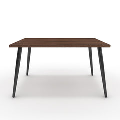 Dohányzóasztal - Manu fekete lábbal - Mogyoró, méret: 75x60