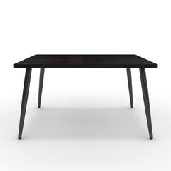 Dohányzóasztal - Manu fekete lábbal - Füstölt dió, méret: 75x60