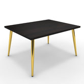 Dohányzóasztal - Manu arany lábbal - Füstölt dió, méret: 75x60