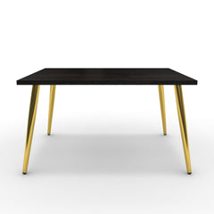 Dohányzóasztal - Manu arany lábbal - Füstölt dió, méret: 75x60