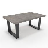 Dohányzóasztal - Antara fekete lábbal - Vil.szürke Chicago beton, méret: 100x60