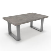 Dohányzóasztal - Antara festett ezüst lábbal - Vil.szürke Chicago beton, méret: 100x60