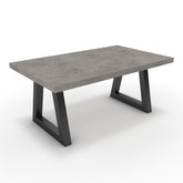 Dohányzóasztal - Bala fekete lábbal - Vil.szürke Chicago beton, méret: 100x60