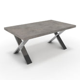 Dohányzóasztal - Préma króm lábbal - Vil.szürke Chicago beton, méret: 100x60