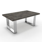 Dohányzóasztal - Antara króm lábbal - Antracit metal rock, méret: 100x60