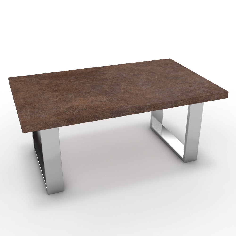 Dohányzóasztal - Antara króm lábbal - Ferro bronz, méret: 100x60