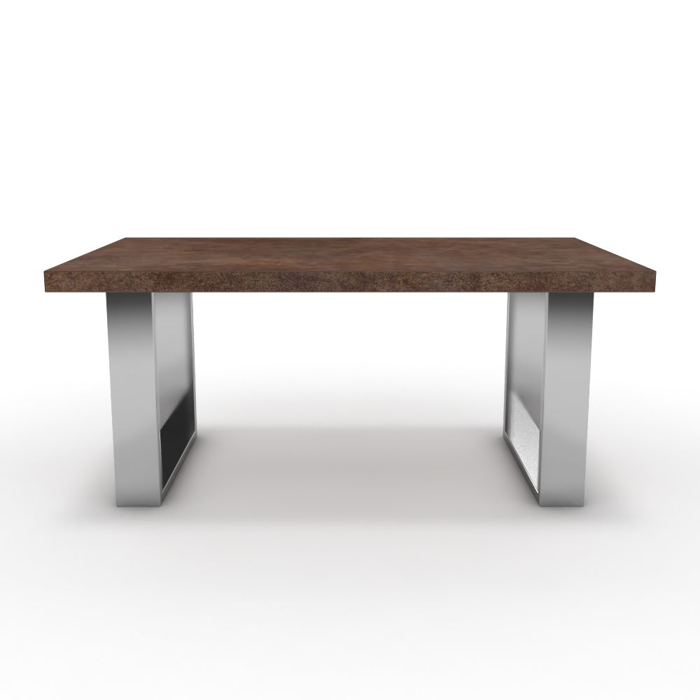 Dohányzóasztal - Antara króm lábbal - Ferro bronz, méret: 100x60