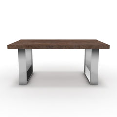 Dohányzóasztal - Antara króm lábbal - Ferro bronz, méret: 100x60