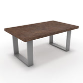 Dohányzóasztal - Antara festett ezüst lábbal - Ferro bronz, méret: 100x60