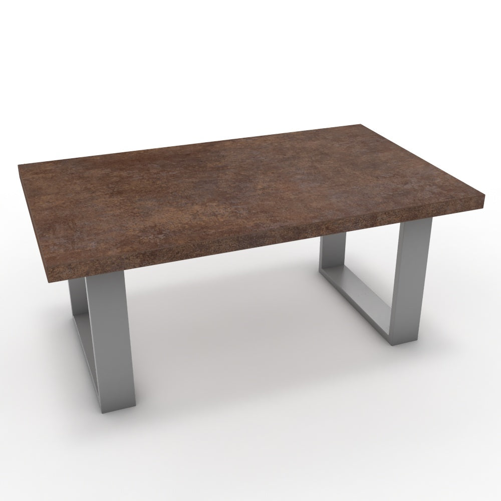 Dohányzóasztal - Antara festett ezüst lábbal - Ferro bronz, méret: 100x60