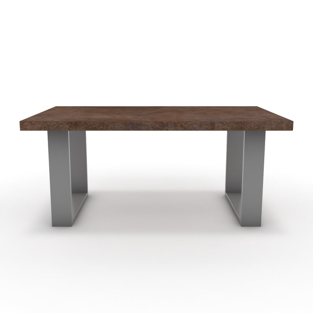 Dohányzóasztal - Antara festett ezüst lábbal - Ferro bronz, méret: 100x60