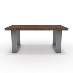 Dohányzóasztal - Antara festett ezüst lábbal - Ferro bronz, méret: 100x60