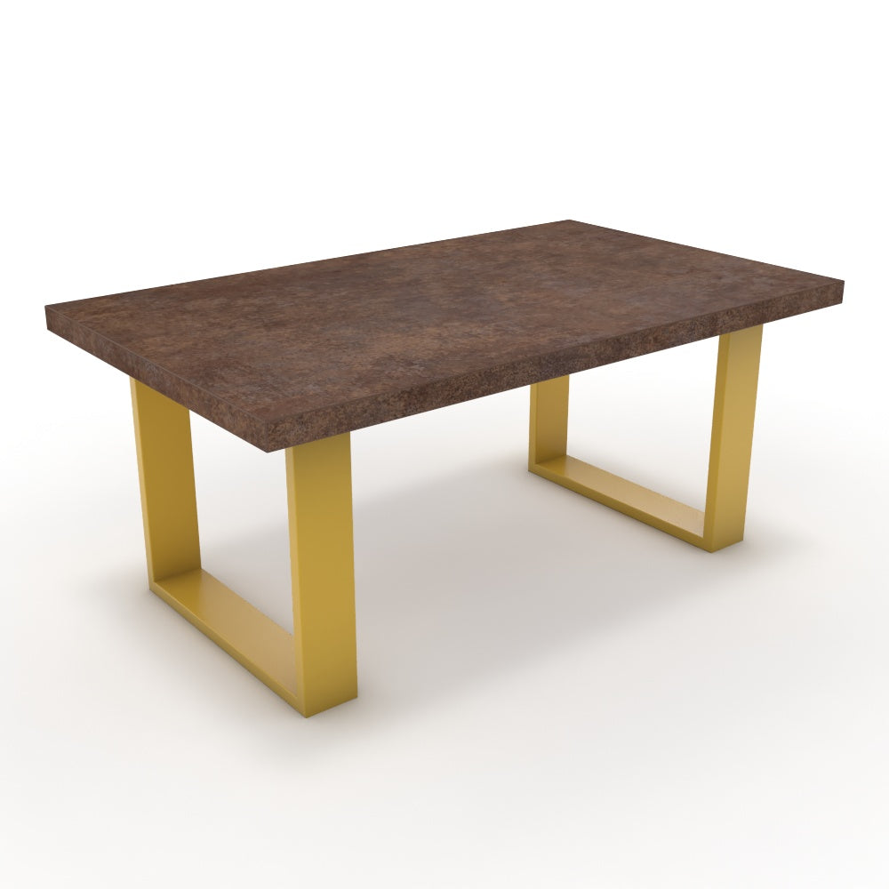 Dohányzóasztal - Antara festett arany lábbal - Ferro bronz, méret: 100x60